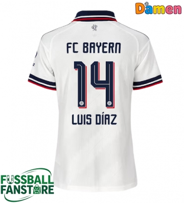 Bayern Munich Luis Diaz #14 Replik Auswärtstrikot Damen 2026-27 Kurzarm